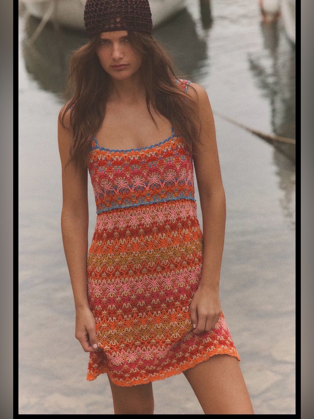 Zara short knit dress size medium